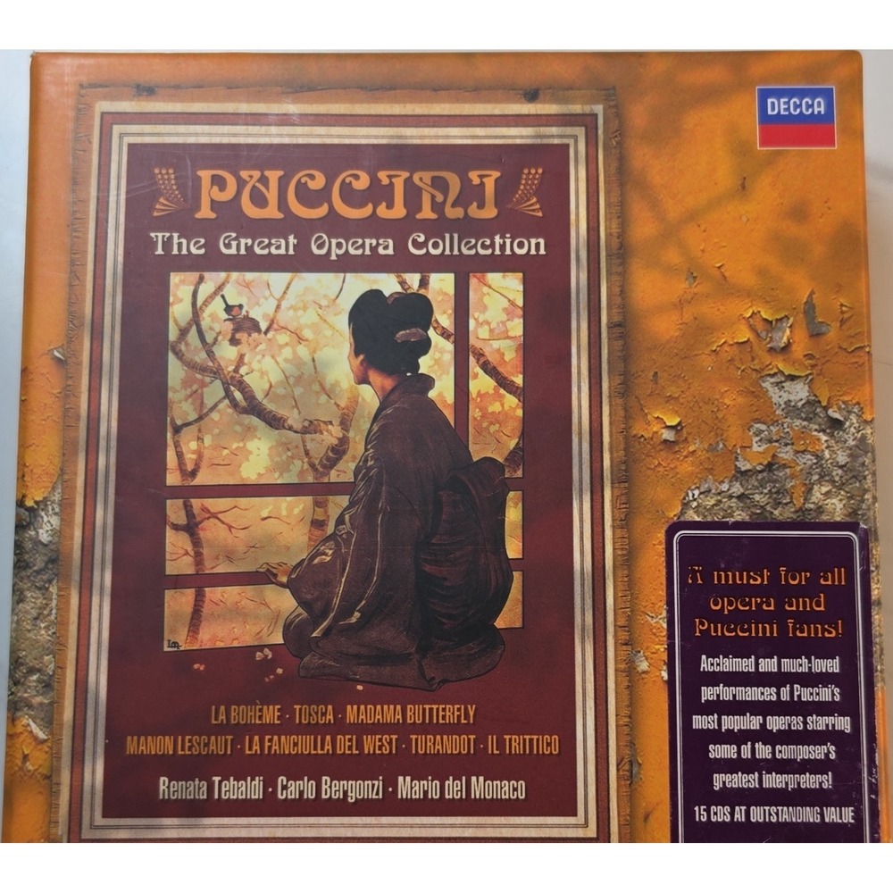 Decca Puccini: The Great Opera Collection 15 CD Box Set Limited Edition